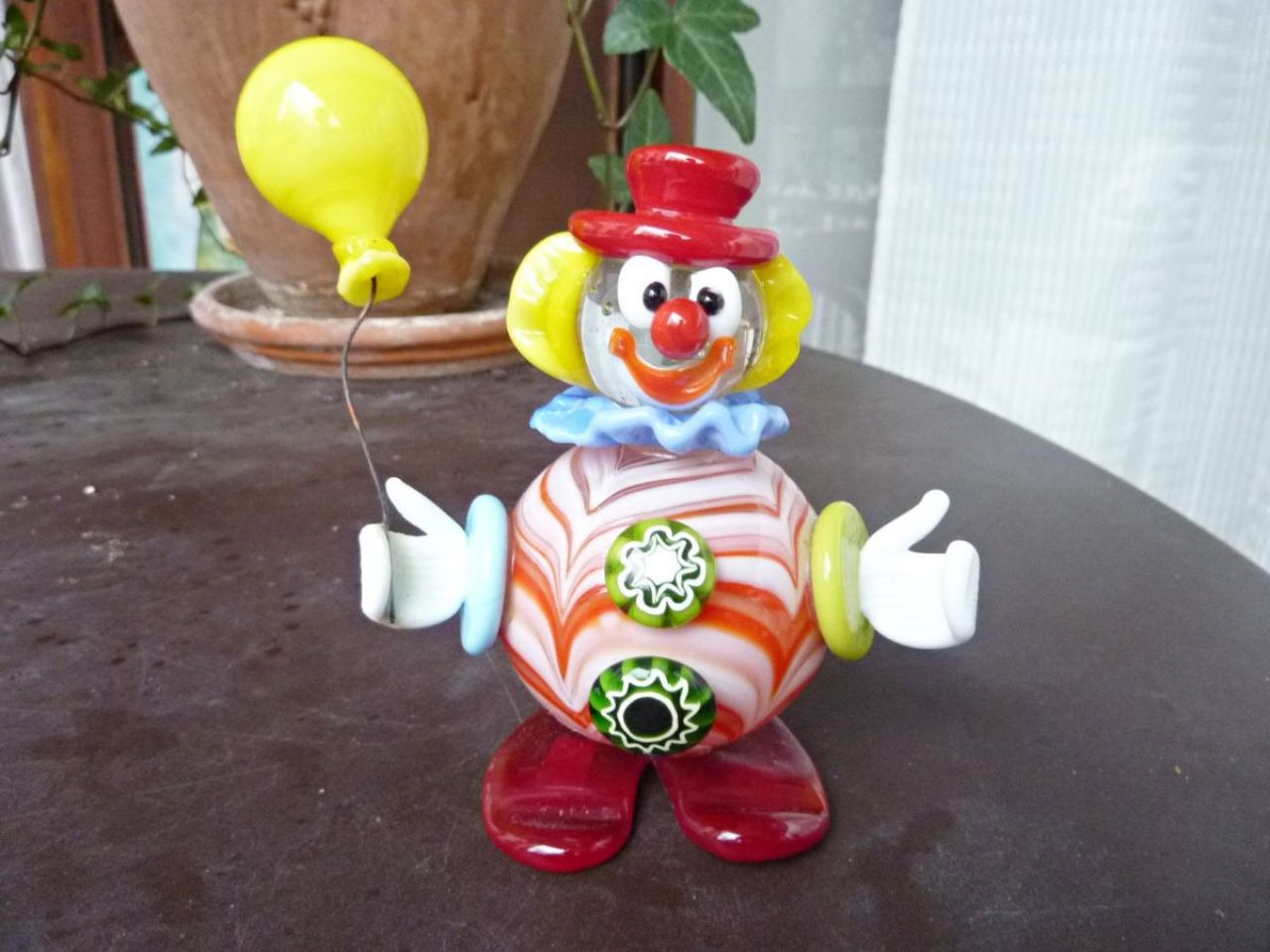 clown, verre de Murano 