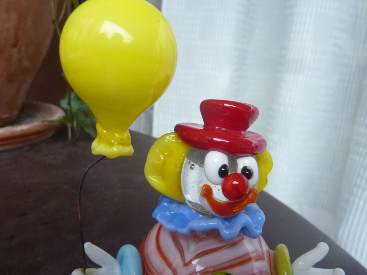 clown, verre de Murano 
