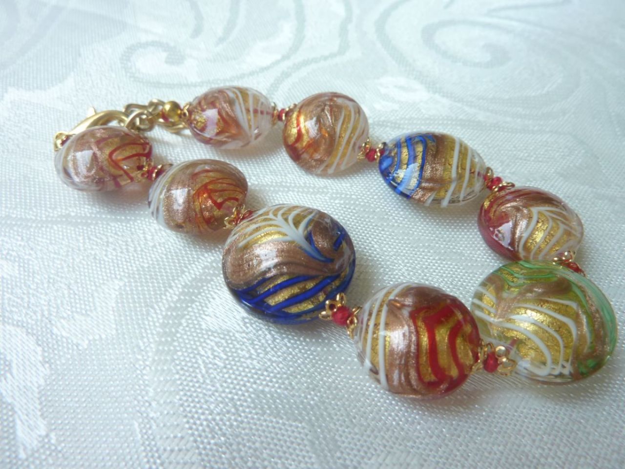 bracelet en verre de Murano 