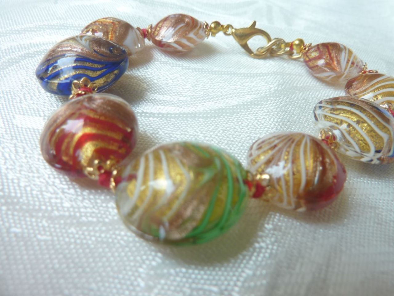 bracelet en verre de Murano 