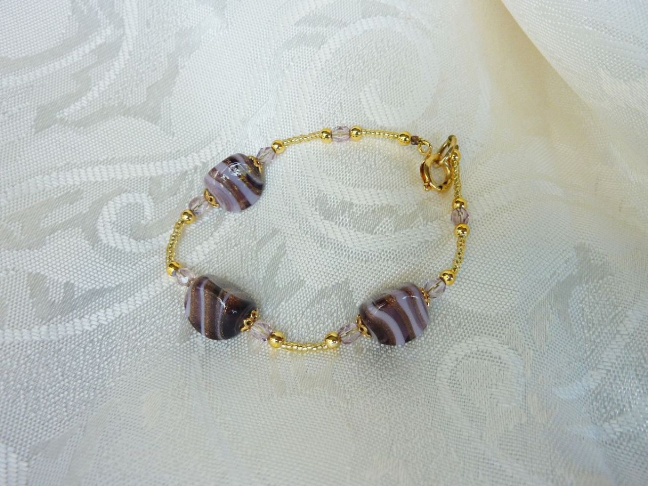 bracelet en verre de Murano, bijou en verre de Murano 