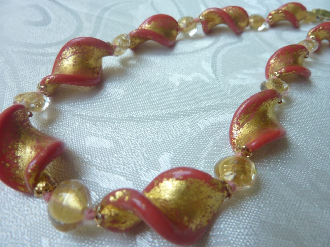 collier verre de Murano, bijoux en verre 
