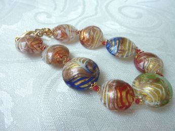bracelet en verre de Murano 