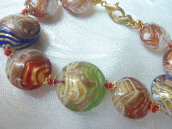 bracelet en verre de Murano 