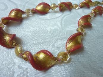 collier verre de Murano, bijoux en verre 